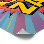 Poster Explosive Pop Art Graphic: Zealous Zapping Zest (Coin)