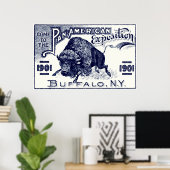 Poster Expo panaméricaine de 1901 (Bureau à domicile)