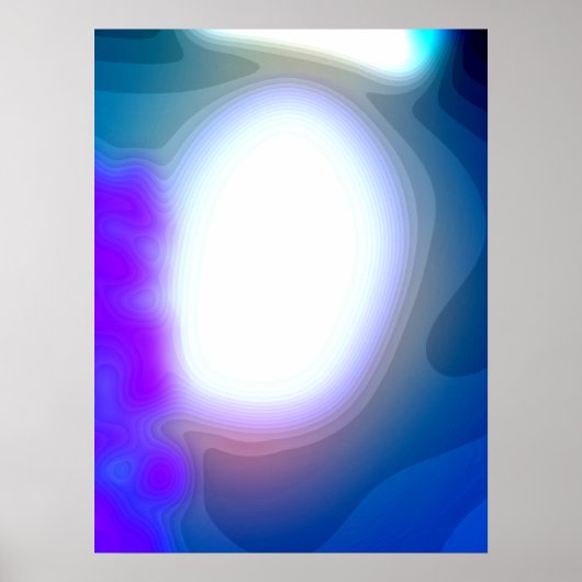 Poster Exposé 7003 Art Abstrait Bleu Et Violet (Devant)