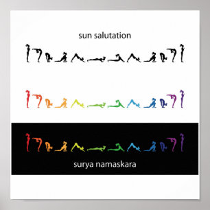 Poster exposez au soleil l'aura de zen de yogi de yoga de