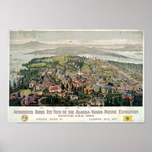 Poster Exposition Alaska-Yukon-Pacifique 1909 (Devant)