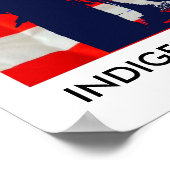 POSTER EXPOSITION ARTISTIQUE DES DROITS DES AUTOCHTONES - (Coin)