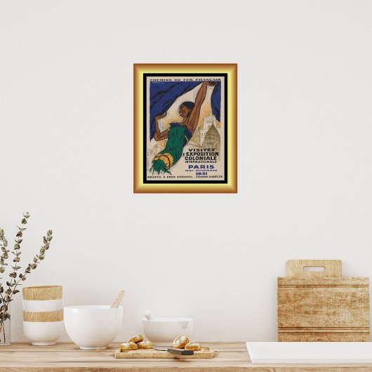 Poster Exposition coloniale internationale ~ Paris ~ (Cuisine)