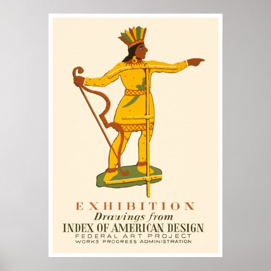 Poster Exposition d'art amérindien (Devant)