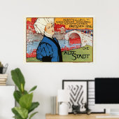 Poster Exposition d'art artisanal allemand Dresden 1896 (Bureau à domicile)