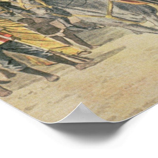 Poster Exposition de 1900 : le pavillon anglo-indien (Coin)