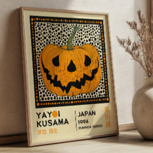 Poster Exposition de citrouilles Pop Art de Yayoi Kusama