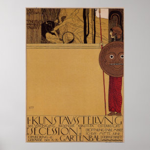 Poster Exposition de ~ de Klimt première d'affiche de