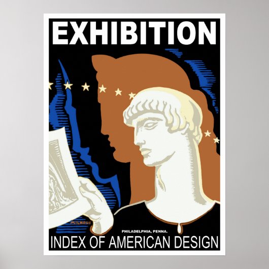 Poster Exposition de design américain à Philadelphie (Devant)