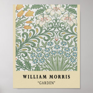 Poster Exposition de jardin vintage William Morris