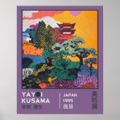 Poster Exposition de paysage abstrait vibrant de Yayoi Ku (Devant)