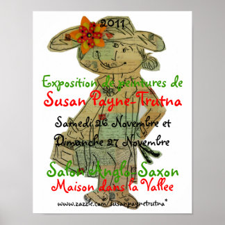 Poster Exposition de Peintures de Susan Payne-Trutna