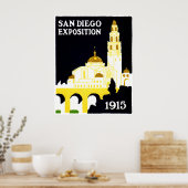 Poster Exposition de San Diego en 1915 (Cuisine)
