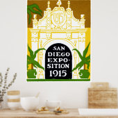 Poster Exposition de San Diego en 1915 (Cuisine)
