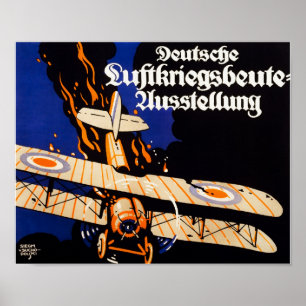 Poster Exposition Du Pillage Allemand De La Guerre Aérien