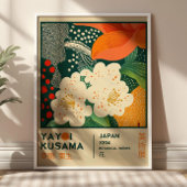 Poster Exposition Florale BOHO Chic Yayoi Kusama