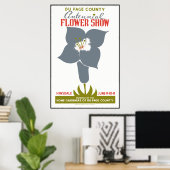 Poster Exposition florale du comté de DuPage (Bureau à domicile)