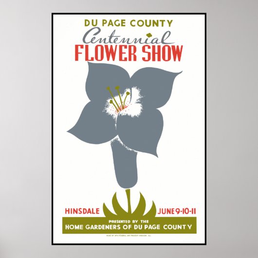 Poster Exposition florale du comté de DuPage (Devant)
