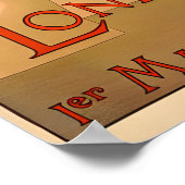 Poster Exposition franco-britannique de Londres - Tirages (Coin)