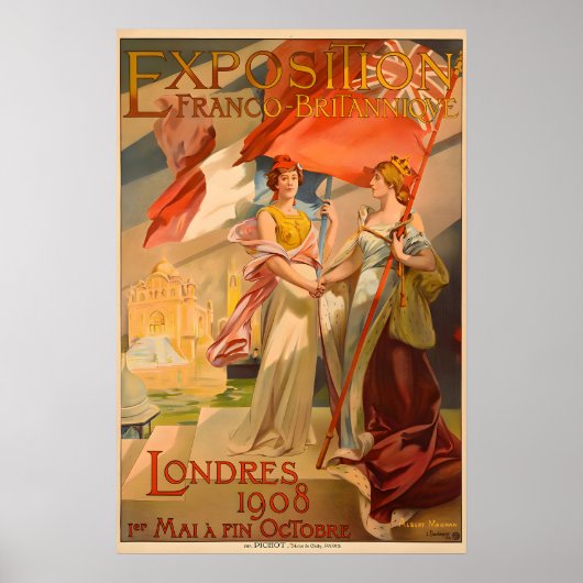 Poster Exposition franco-britannique de Londres - Tirages (Devant)