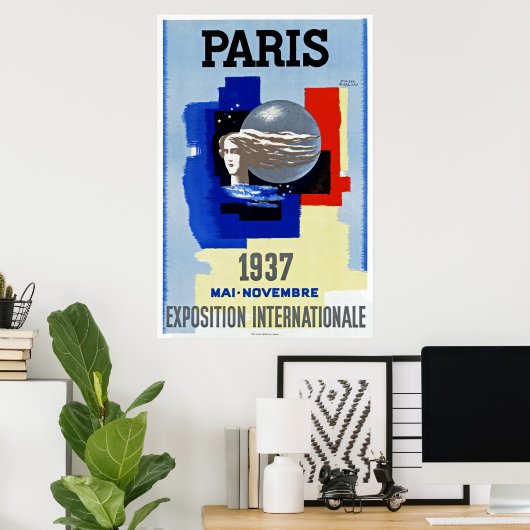 Poster Exposition internationale de Paris (Bureau à domicile)