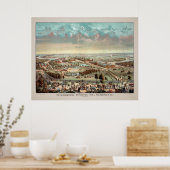 Poster Exposition internationale de Philadelphie vintage  (Cuisine)