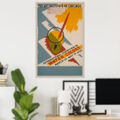 Poster Exposition Internationale Des Aquarelles Vintage (Bureau à domicile)