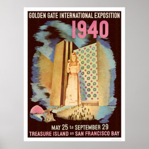Poster Exposition internationale Golden Gate 1940
