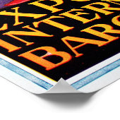 Poster Exposition internationale vintage de Barcelone 192 (Coin)