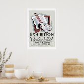 Poster Exposition Peintures à l'huile (Cuisine)