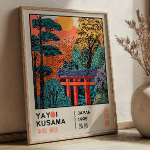 Poster Exposition Rétrospective Paysage Japonais de Yayoi