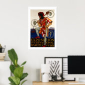 Poster Exposition Universelle de Barcelone 1929 Style Vin (Bureau à domicile)