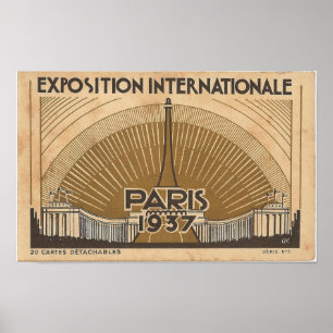 Poster Exposition universelle de Paris de 1937