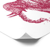 Poster Express de fret aérien éléphant (Coin)