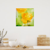 Poster Express Gratitude Orange Poppy (Cuisine)