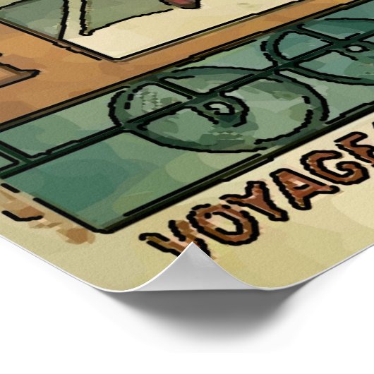 Poster Express vintage d'Orient (Coin)