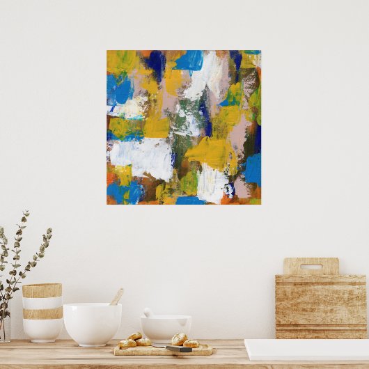 Poster Expression Abstraite #11 par Michael Moffa (Cuisine)