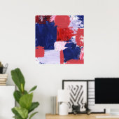 Poster Expression Abstraite #1 par Michael Moffa (Bureau à domicile)