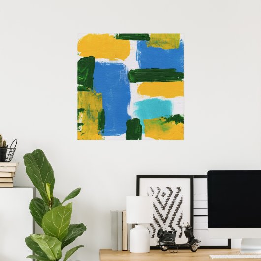 Poster Expression Abstraite #3 par Michael Moffa (Bureau à domicile)