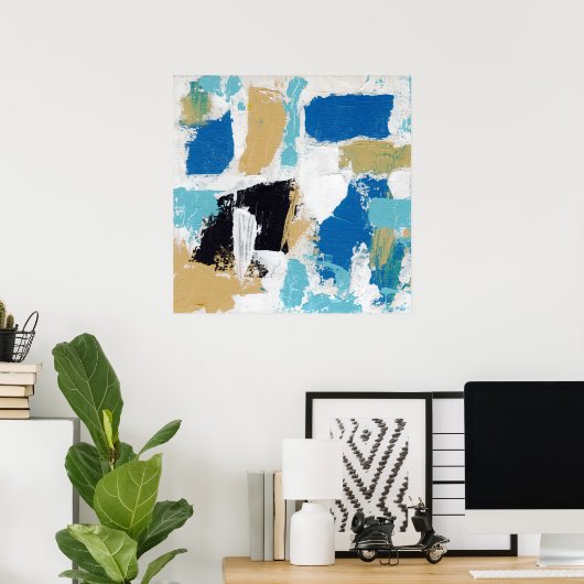 Poster Expression Abstraite #6 par Michael Moffa (Bureau à domicile)