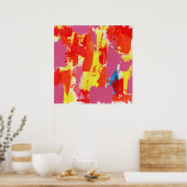 Poster Expression Abstraite #7 par Michael Moffa (Cuisine)