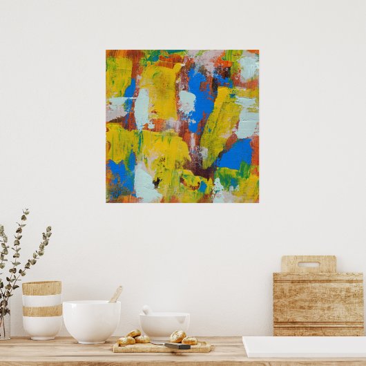 Poster Expression Abstraite #8 par Michael Moffa (Cuisine)