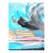 Expression abstraite d'une tempête océanique