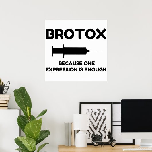 Poster Expression Botox (Bureau à domicile)