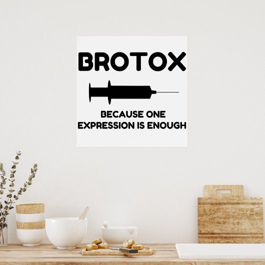Poster Expression Botox (Cuisine)