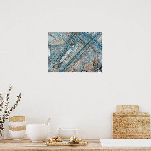 Poster Expression fractale II (Cuisine)