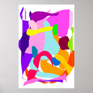 Poster Expression Office Travail dur Vendredi Après-Midi