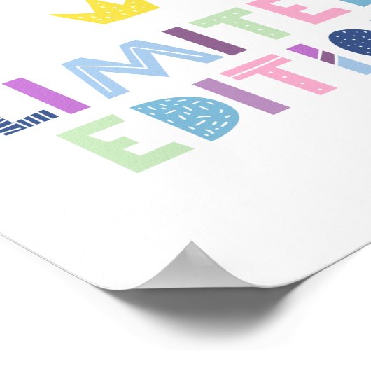 Poster Expression Word Art Edition limitée (Coin)