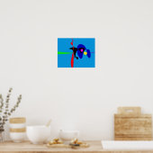 Poster Expressionnisme Abstrait Art numérique simple (Cuisine)