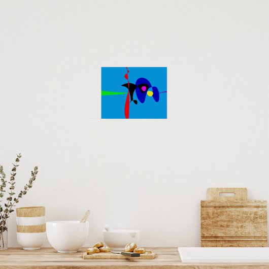 Poster Expressionnisme Abstrait Art numérique simple (Cuisine)